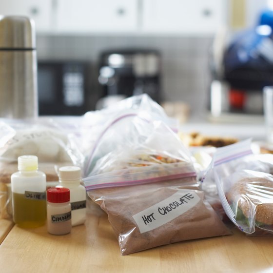 Take the original packaging off all the food and keep it in plastic bags.