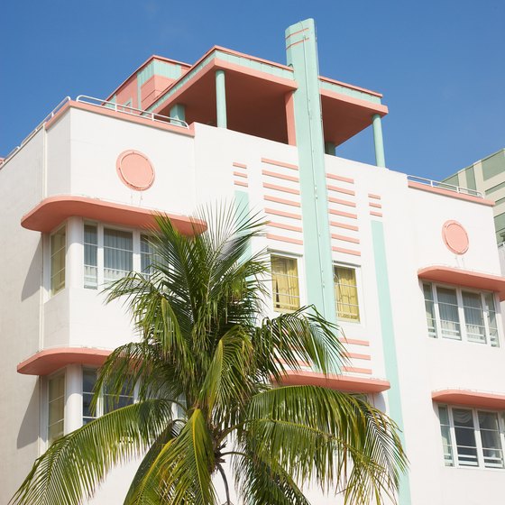 Miami's cultural attractions include historic Art Deco buildings.