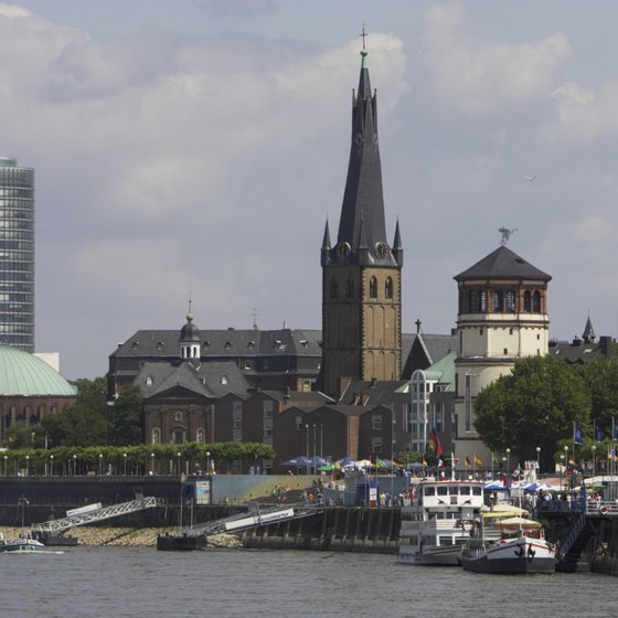 Dusseldorf, Germany, is situated on the Rhine River in northwest Germany.