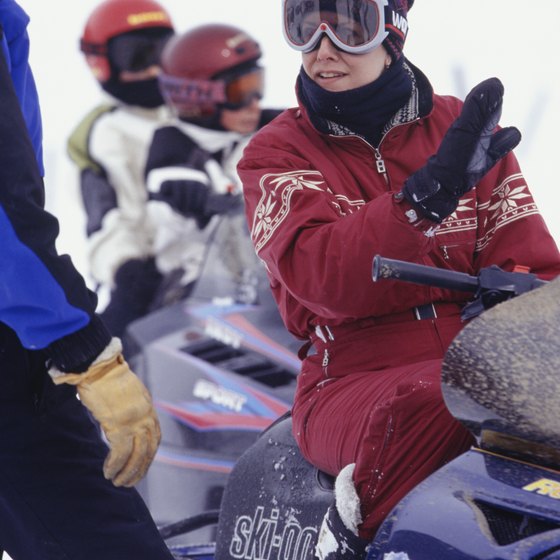 Snowmobiling is one of many activities available at Diamond Lake.