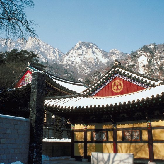 Korea's mountains experience greater snowfall totals than the rest of the country.