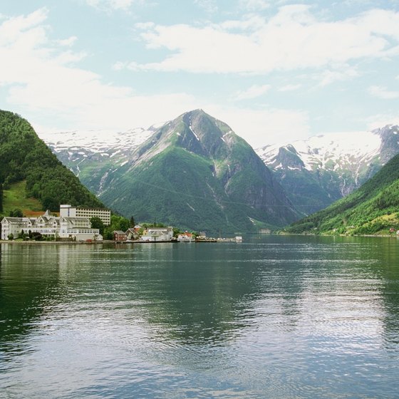 The ferry to Askvoll passes by Norway's famous Sognefjord.