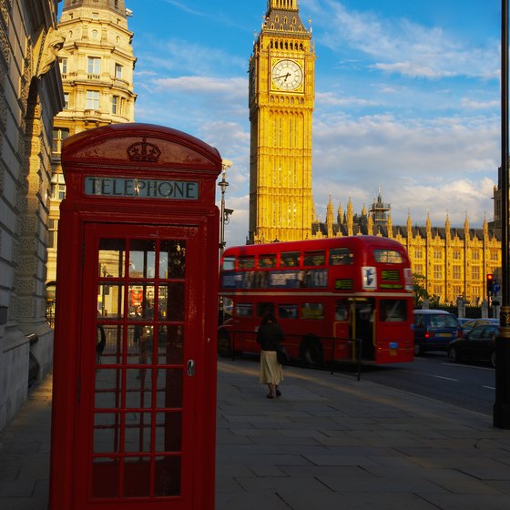 Many of London's sightseeing tours take place aboard a double-decker bus.