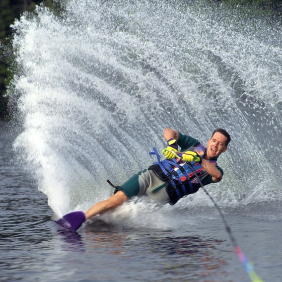 Waterskiing is a popular summertime activity in Tennessee.