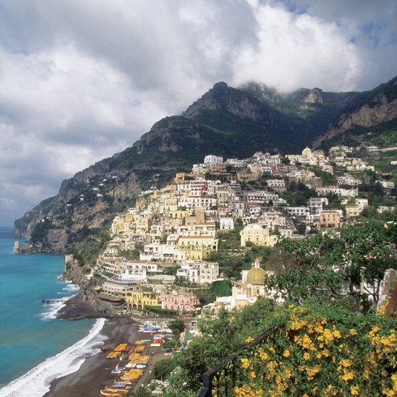 Positano sits on a picturesque cliff.