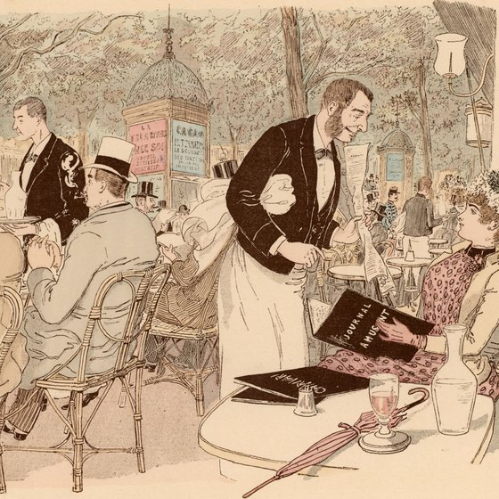 Waiters still don tuxedos in Parisian fine dining establishments, as they did hundreds of years ago.