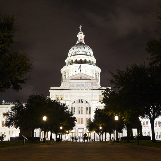 The Texas state capitol building is in Austin.