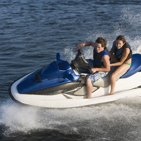 You can experience the natural beauty of Clearwater Beach's coastline on a personal watercraft tour.