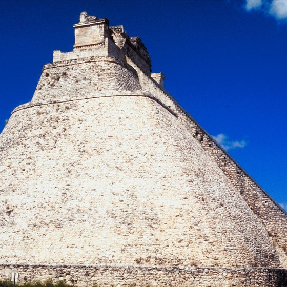The Pyramid of the Magician towers at Uxmal.