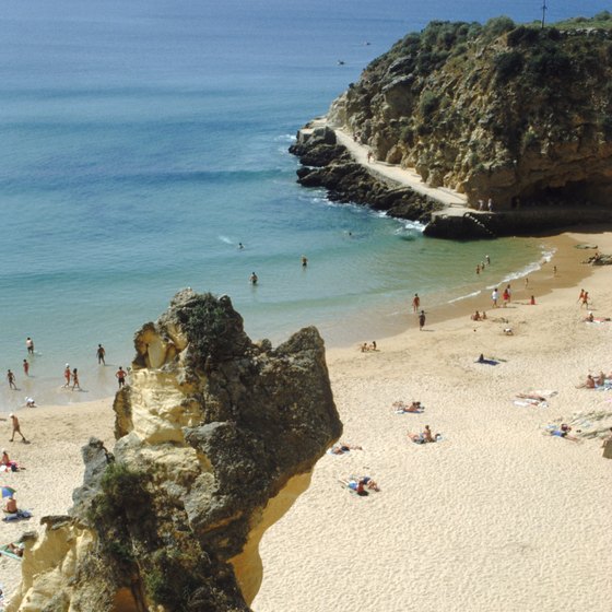 The beaches of Algarve draw visitors from across Portugal.