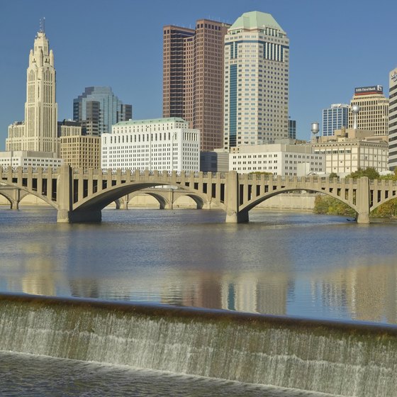 People can go canoeing or kayaking on Columbus' rivers.