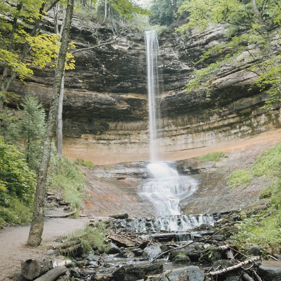 Michigan's more than 300 waterfalls attract visitors throughout the year.