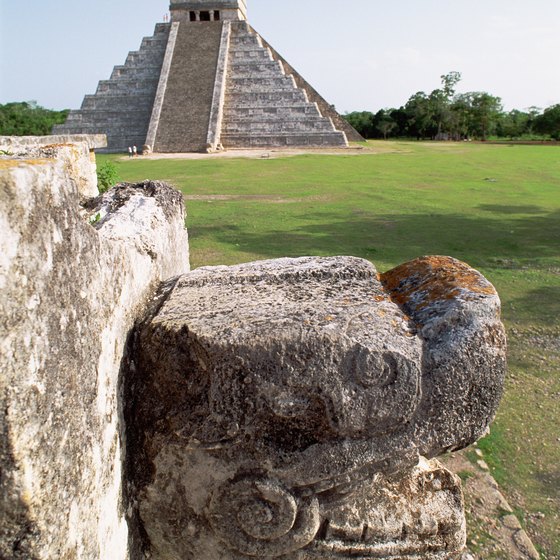 A popular tourist stop, the Mayan ruins of Chichen Itza are in the Yucatan Peninsula.