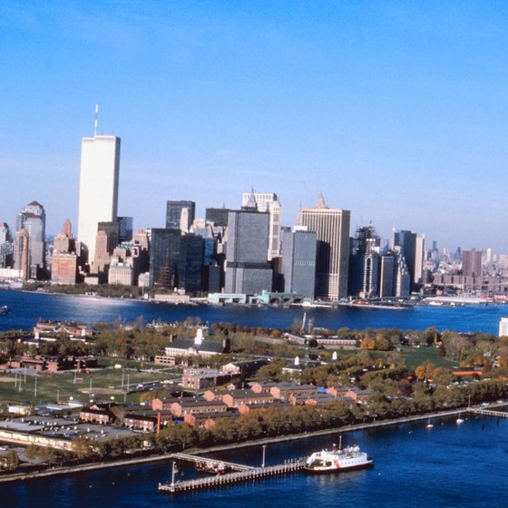 Governors Island is only to the public only at the north and south ends of the island.