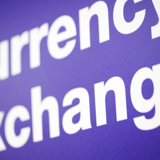 Exchanging currency often requires paying a transaction fee.