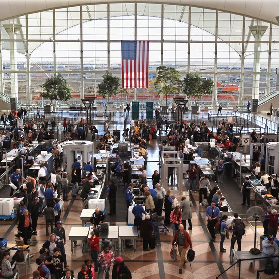 International travelers must allow time to pass through the TSA security checkpoint.