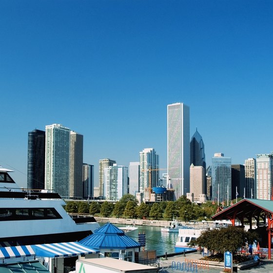 Many Lake Michigan cruises depart from Chicago's Navy Pier.