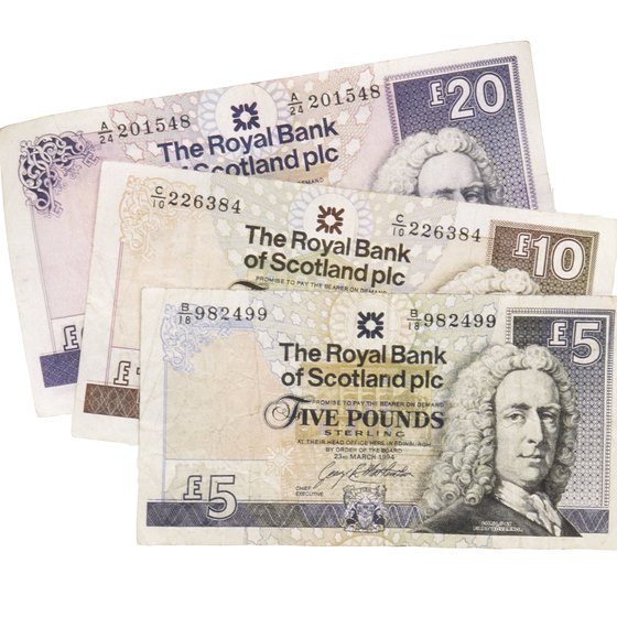Scottish notes are issued by the Royal Bank of Scotland.