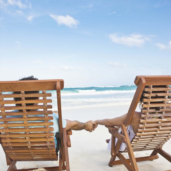 Beachside resorts provide quiet time with a romantic partner.