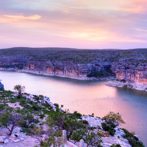 Camping On The Pecos River In Texas