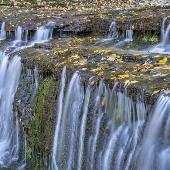 Waterfalls Near Spring Hill, Tennessee