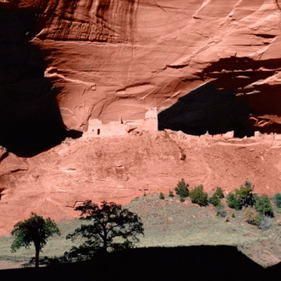 Canyon de Chelly is one of several ancient cliff dwellings located in Arizona.