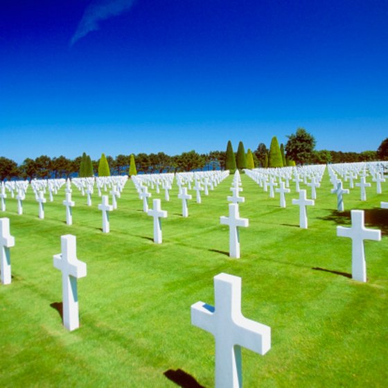 The American Cemetery in Normandy.