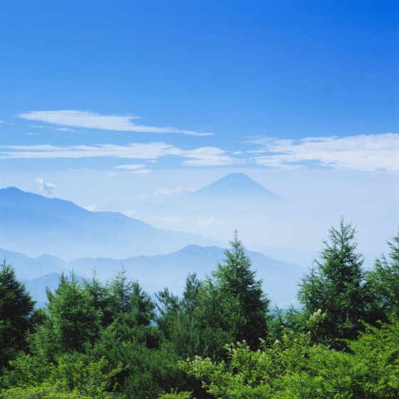 Mount Fuji is one of Japan's many mountains.