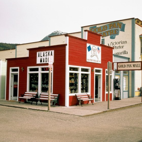 You'll find quaint shops and unique boutiques in Skagway, Alaska.