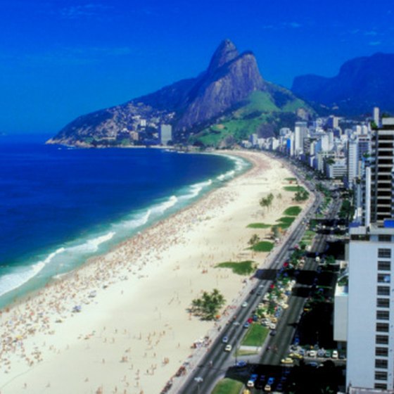 The Brazilian Highlands meet the ocean in Rio de Janeiro.