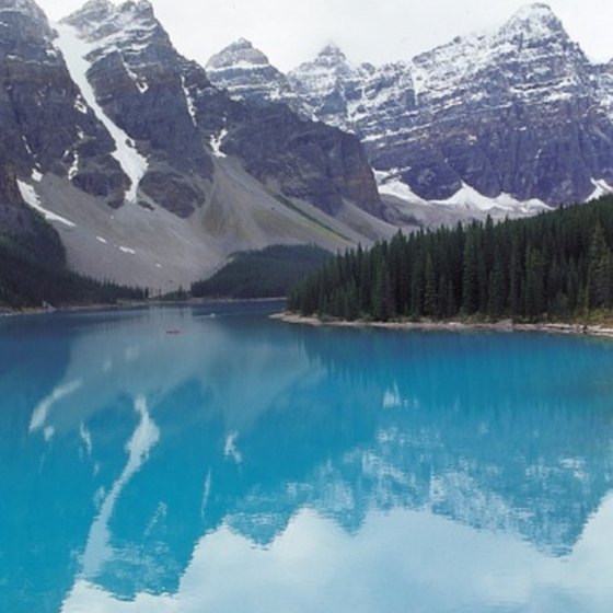 Glaciers, which you can still see in the park, formed the brilliantly colored lakes in Banff.