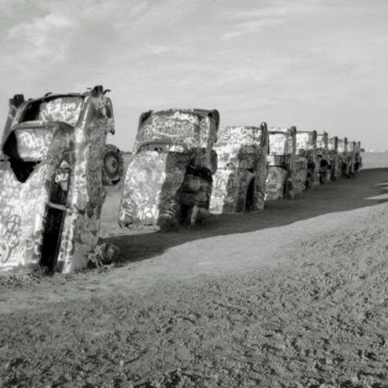 Leave your mark at Cadillac Ranch.
