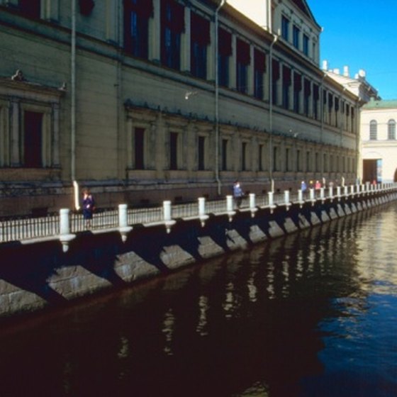 A view of the Hermitage in St. Petersburg.