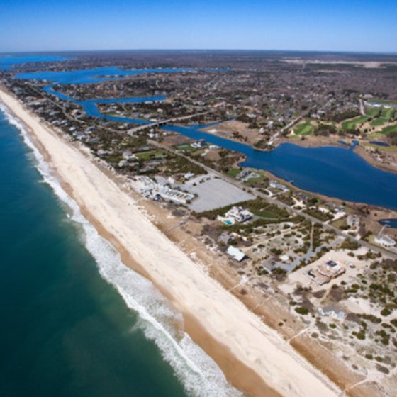 Quogue, New York is at the heart of the Hamptons on Long Island, which offers white, sandy beaches that stretch for miles.