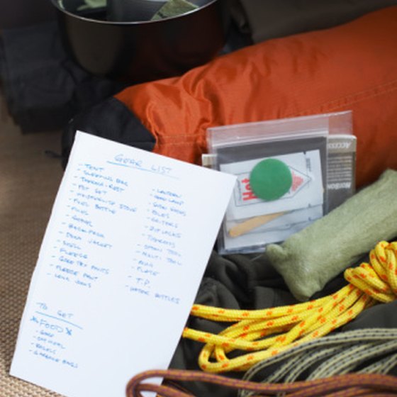 Consulting a list can help you avoid overpacking.