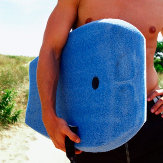Boogie boarding is a great way to ride the waves in Hawaii.