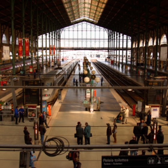 Taking the Eurostar London to Paris' Gare du Nord station is one way to travel between the cities.