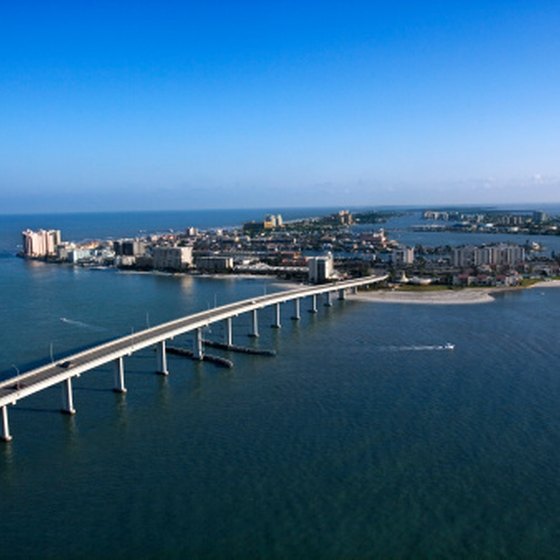 Bridges connect the islands to Clearwater's mainland.