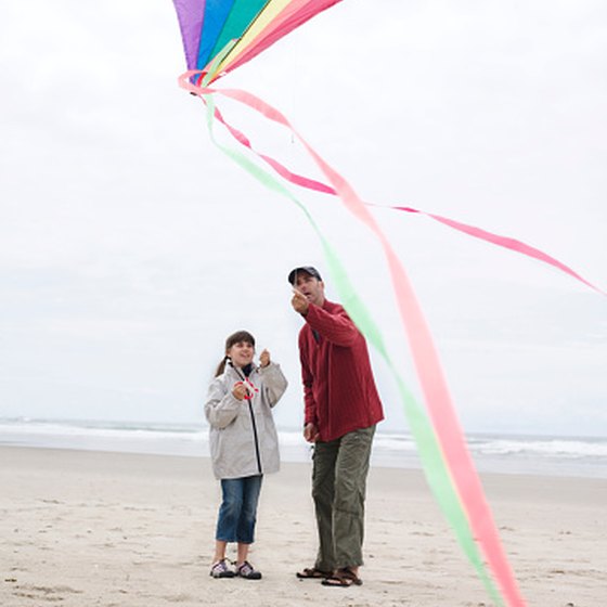 Winds along the Oregon shoreline are usually perfect for a day of flying kites on the beach.