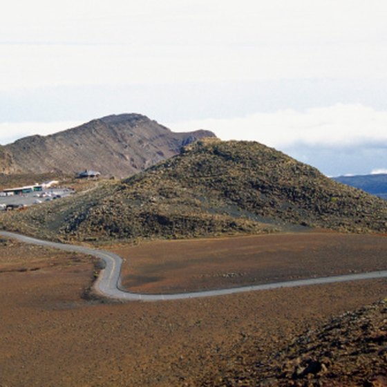 "Science City" on the summit of Maui's Haleakala Volcano is home to major observatories.
