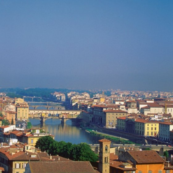 The Arno river passes through Florence.