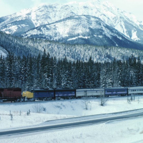 Train trips across Canada offer many scenic views.