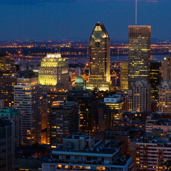 Montreal offers train, airplane and bus service to Quebec City.