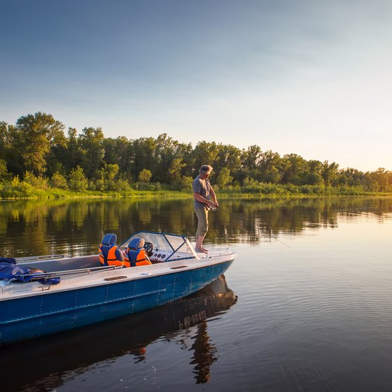 Fishing on Smith Mountain Lake, Virginia