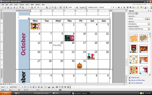 Cómo personalizar un calendario mensual con Word (En 10 Pasos)