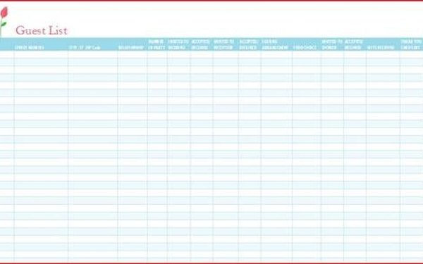 Cómo crear una lista de invitados en una plantilla de Excel (En 6 Pasos)