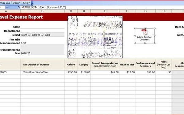 Cómo adjuntar un documento pdf en una hoja de cálculo Excel