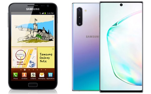 Samsung Galaxy Note a lo largo de la historia