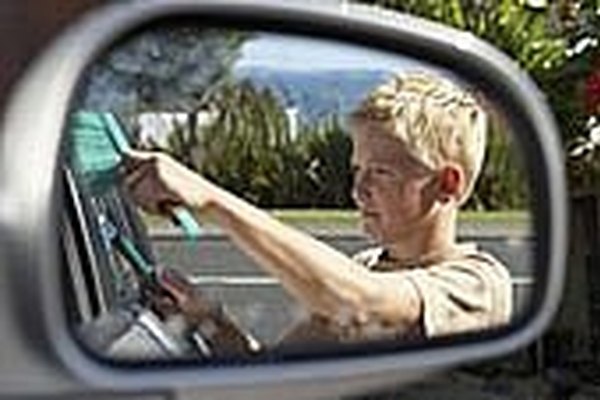 how to remove scratches from a car mirror