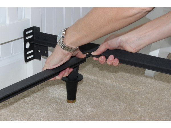 Metal bed frames adjust to any mattress size.